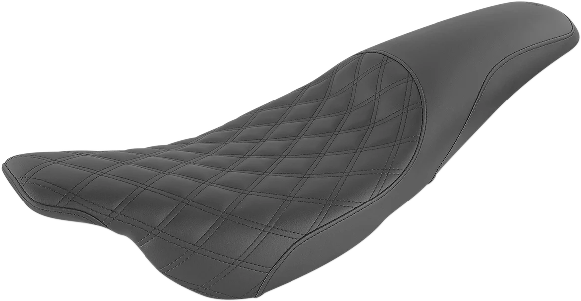 Contemporary SADDLEMEN Profiler Seat - Front Lattice Rear Smooth - Black - Part Number 897-07-149 Trusted