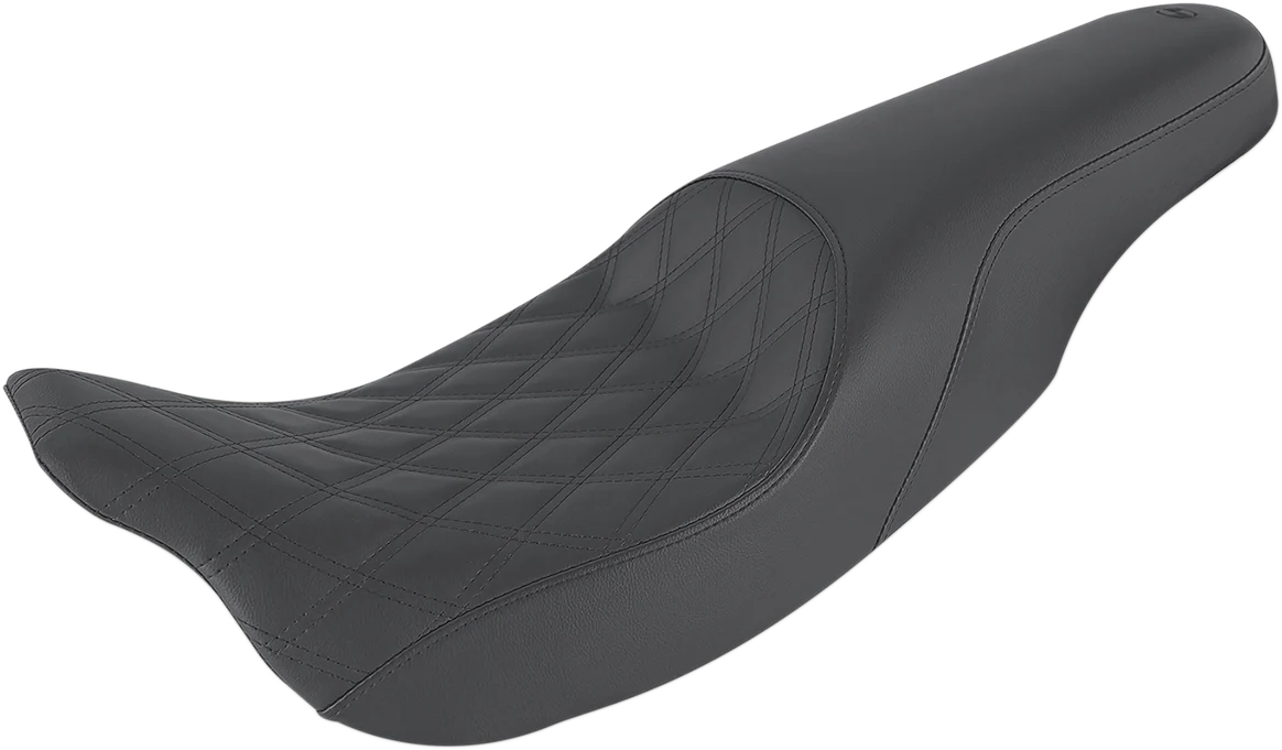 Genuine SADDLEMEN Profiler Seat - Front Lattice Rear Smooth - Black - Part Number 808-07B-149 Sustainable