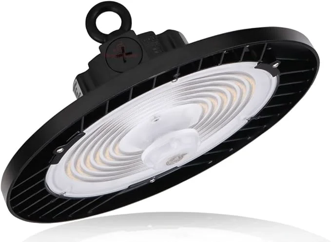 Reusable RuggedGrade 150W - Titan VI Series LED High Bay Light UFO with Motion Sensor - 24 750 Lumens - Color Selectable on Fixture 3000K 4000K 5000K - Warehouse Multisport Gyms Workshops - DLC 5.1 PremiumAbout ThisOverview Casual
