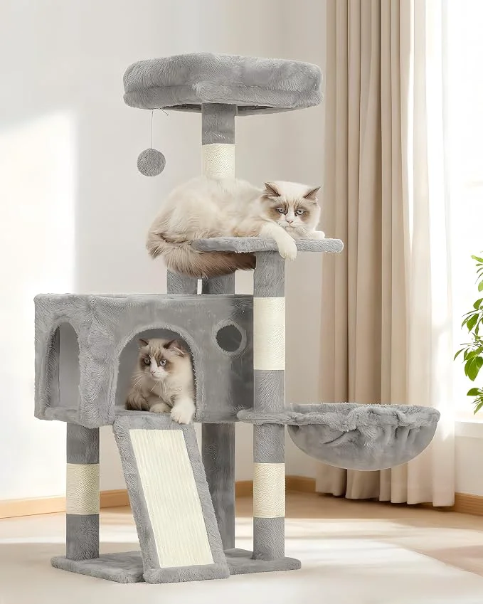 Reliable Cat Tree 41.3 Cat Tower for Indoor Kittens Unique