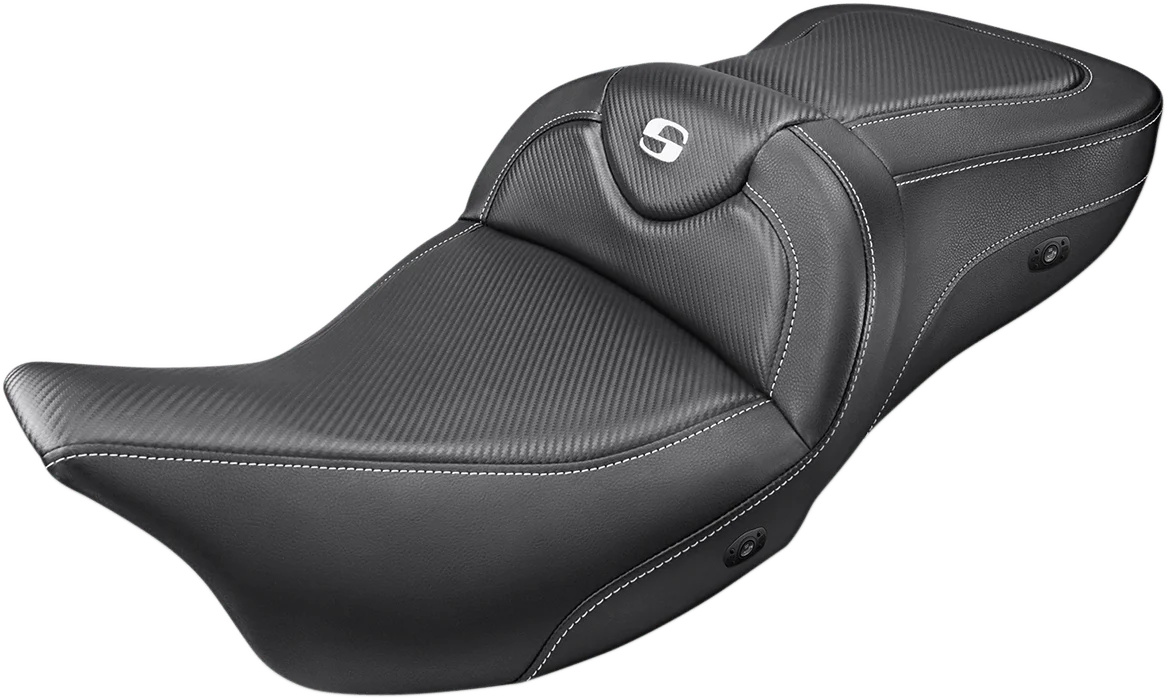 Trusted SADDLEMEN Heated Roadsofa Seat - Carbon Fiber - '08-'23 FL 808-07B-185HCT Powerful