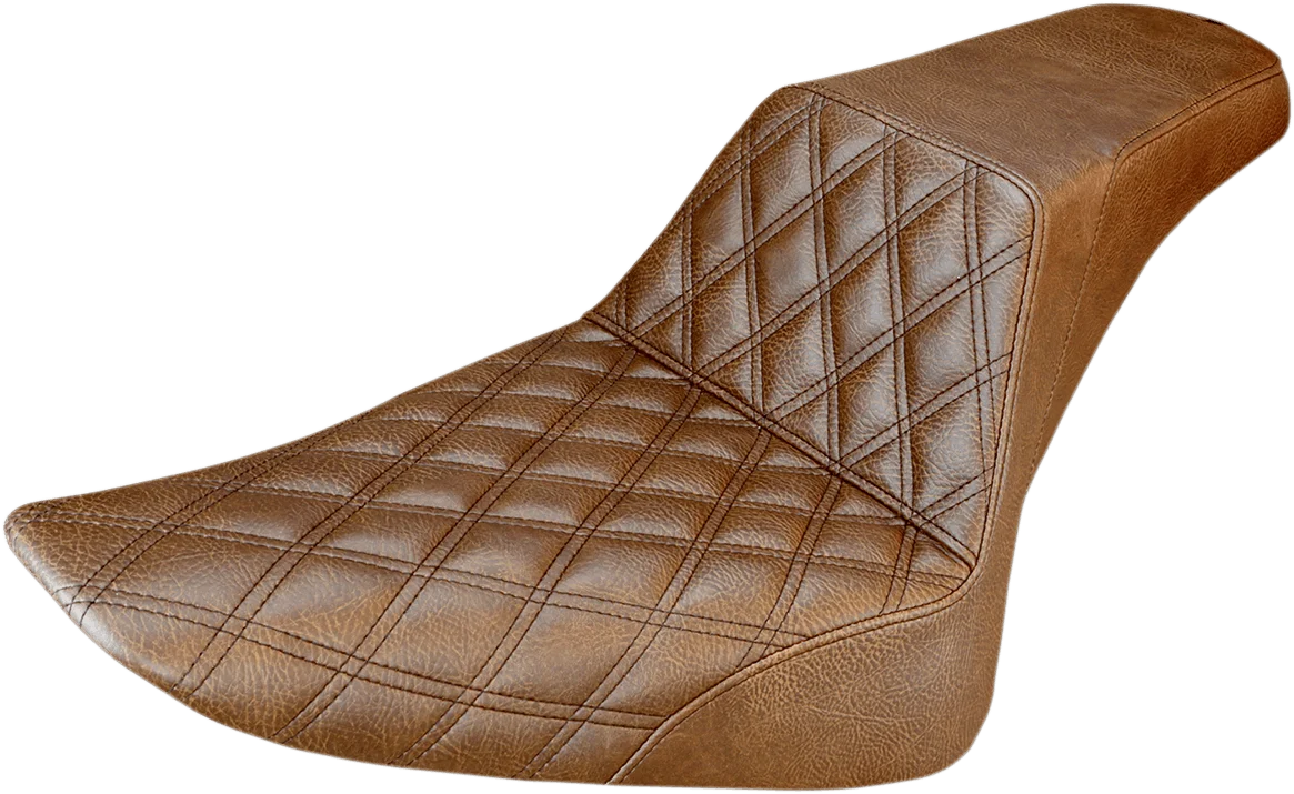Trendy SADDLEMEN Step-Up Seat - Front Lattice Stitch - Brown - Part 812-26-172BR Sophisticated