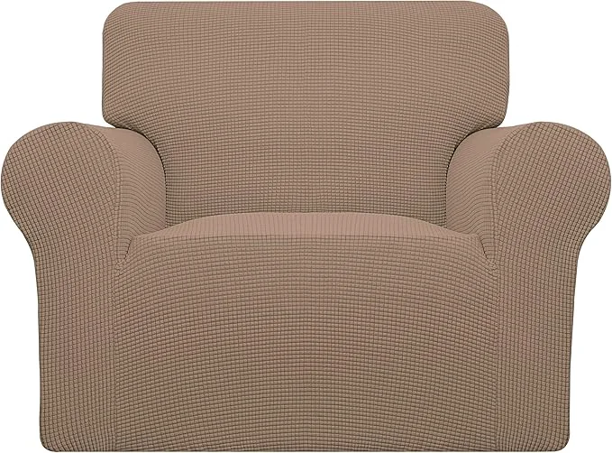 Responsible Easy-Going Stretch Chair Sofa Slipcover 1-Piece Couch Sofa Cover Furniture Protector Soft with Elastic Bottom for Kids Pet. Spandex Jacquard Fabric Small Checks Chair Camel About ThisOverview Outstanding