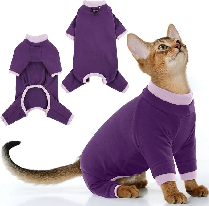 High-Quality PUMYPOREITY Cat Recovery Suit Stops Wound Licking After Surgery Sticky Hair Functional