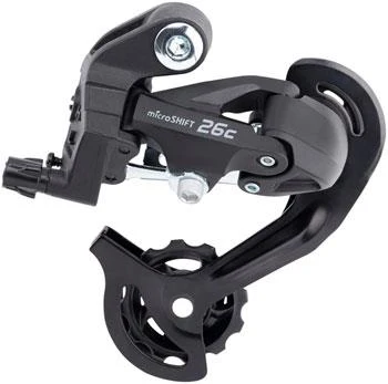 Premium microSHIFT M26C Rear Derailleur - 7 8 Speed Short Cage for 13-34t Stylish