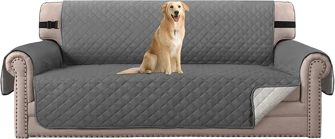 Top-Quality H.VERSAILTEX Sofa Protector for Dogs Cats Pets Sofa Slipcover Quilted Furniture Protector with Non Slip Elastic Strap Water Resistant Sofa Covers Seat Width 66 Sofa Charcoal Grey About ThisOverview Dependable