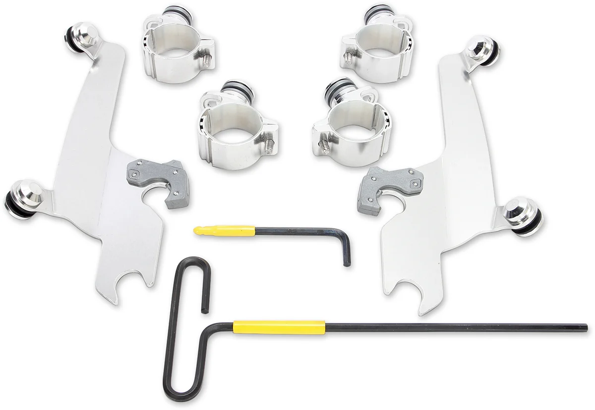 Secure MEMPHIS SHADES Trigger Lock Sportshield Mounting Kit - Vegas - Polished MEK2020 Flexible