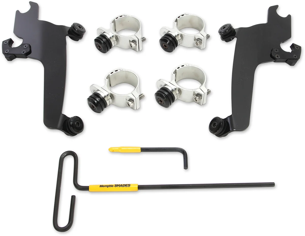 Excellent MEMPHIS SHADES Trigger Lock Sportshield Mounting Kit - Vegas - Black MEB2020 Durable