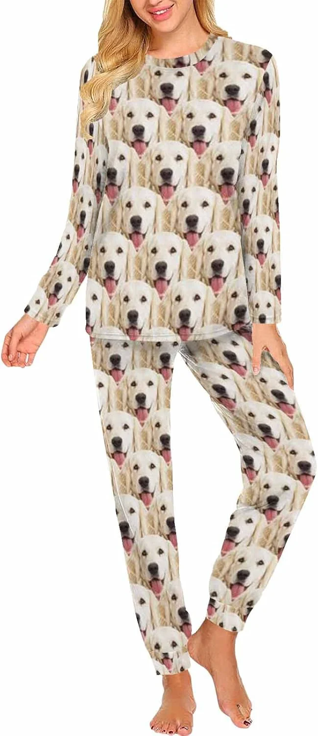 Soft MyPupSocks Custom Face Pajamas Sets for Women Personalized Photo Sleepwear XS-XXL Outstanding