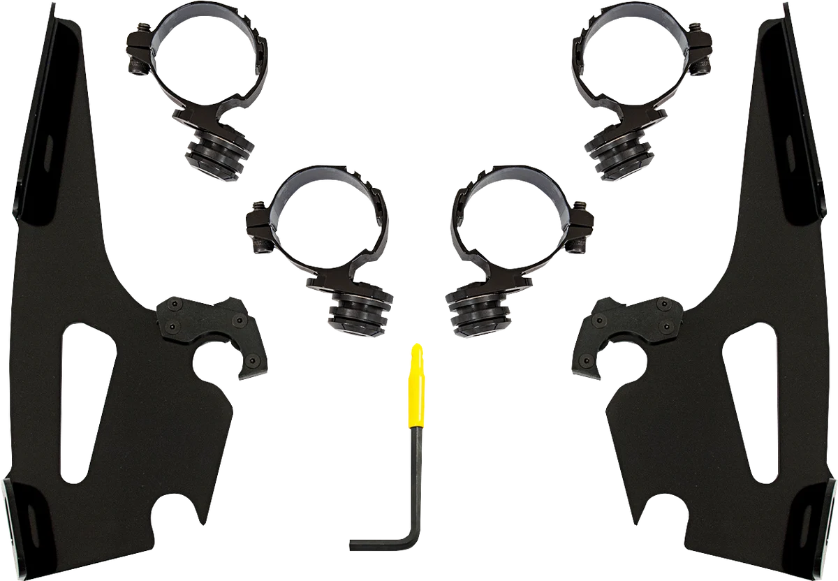 Innovative MEMPHIS SHADES Batwing Mounting Kit - Black - Honda MEB2067 Relaxed