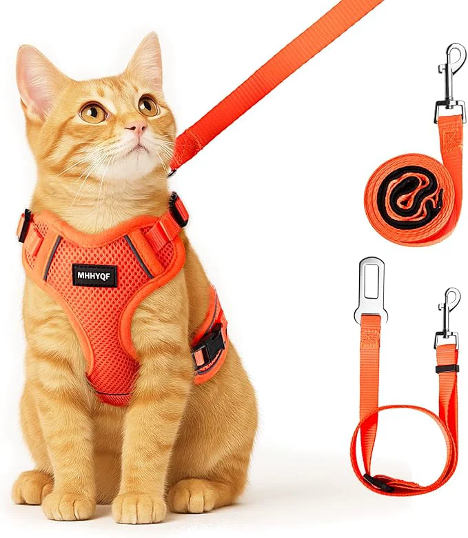 Verified Cat Harness and Leash for Walking Escape Proof Soft Adjustable Cat Leash Prestigious