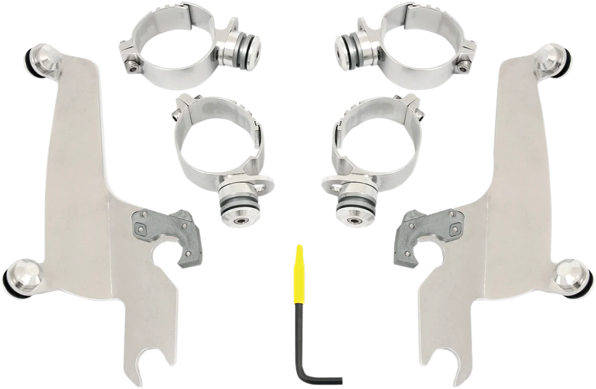 Outstanding MEMPHIS SHADES Trigger Lock Sportshield Mounting Kit - M50 - Polished MEK1988 Detailed