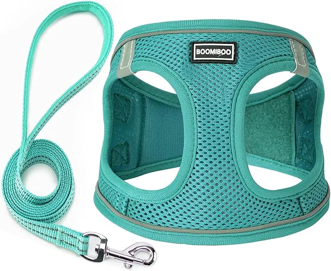 User-Friendly Dog Harness with Leash Set No Pull Adjustable Reflective Step-in Puppy Pet Quality