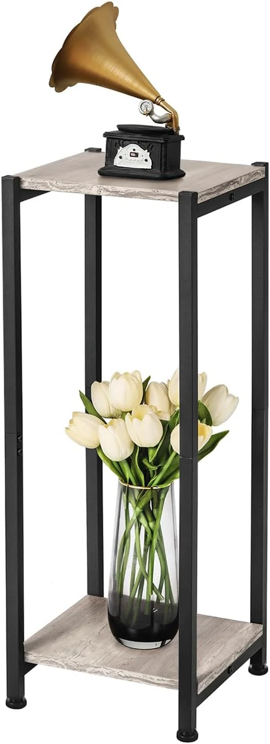 Trusted Tall Plant Stand Indoor 31 Inch Plant Stands 2 Tier Metal Plant Stand with Heavy Duty Wood Greige and BlackAbout ThisOverview Genuine