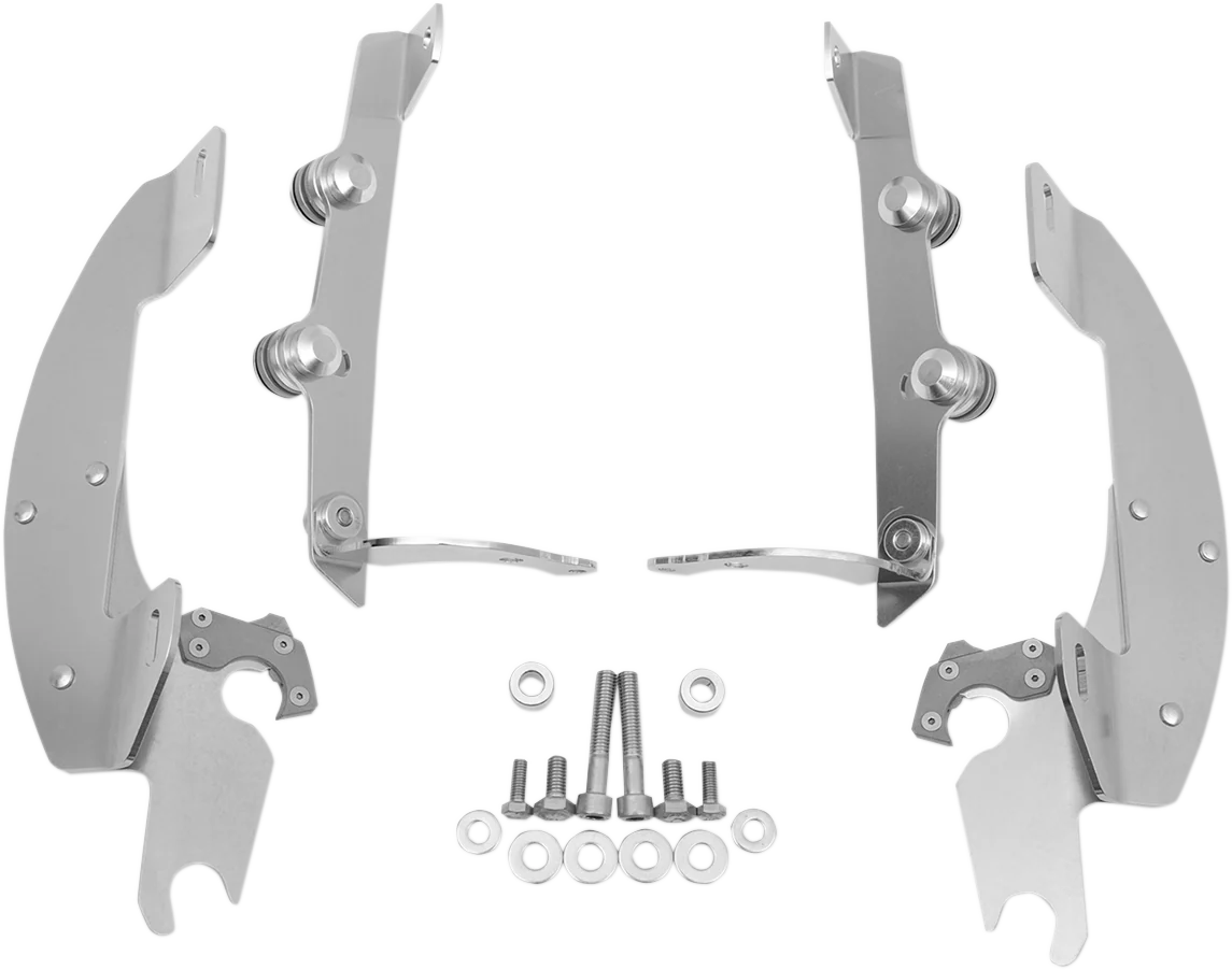 Fine MEMPHIS SHADES Batwing Trigger Lock Mounting Kit - Aero - Polished MEK1908 Crafted