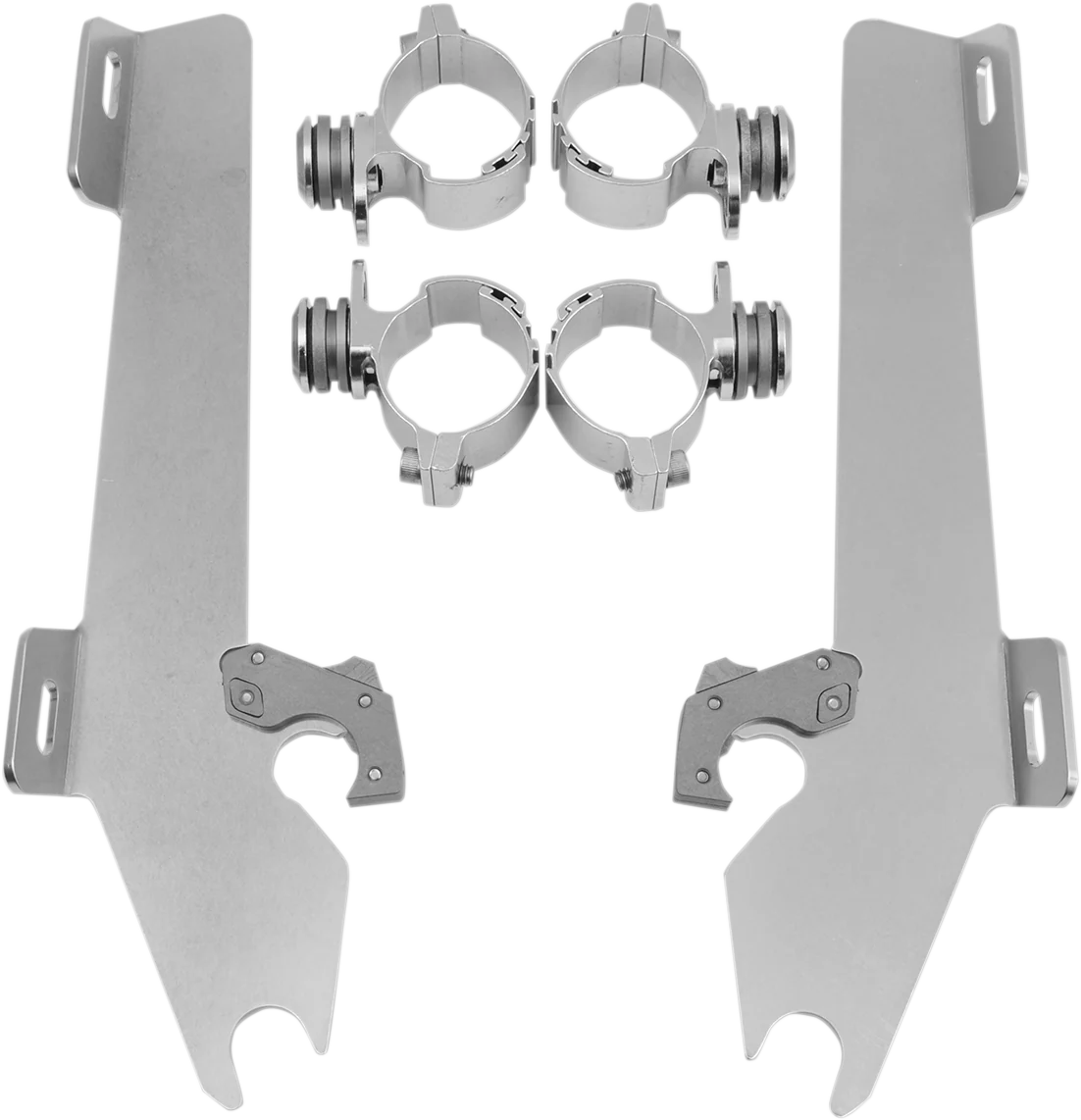 Pure MEMPHIS SHADES Batwing Trigger Lock Mounting Kit - VTX 1300 - Polished MEK1902 Durable