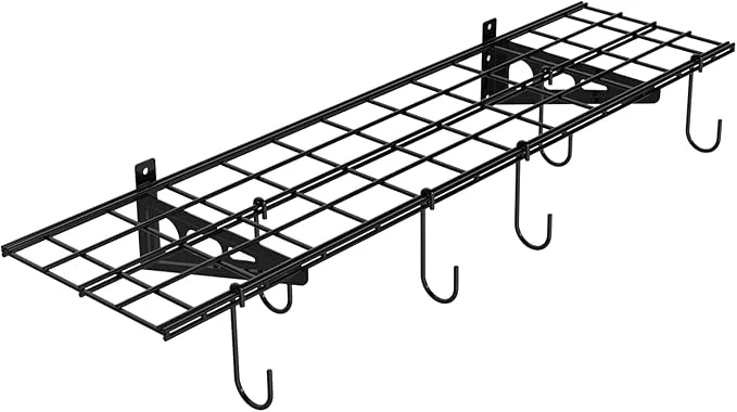 Verified FLEXIMOUNTS Garage Wall Shelving 1x4 ft Includes 6 Bike Hooks Wall Shelf Garage Organization System w Bike Hangers Storage Rack Floating Shelves 150 lbs Weight Capacity 1 Pack Classic SeriesAbout ThisOverview Durable