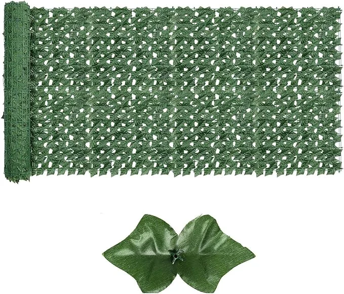 Contemporary Artificial Ivy Privacy Fence Screen 39.4 x 236 UV-Anti Fake Leaves Plant Vine Privacy Hedges Wall for Indoor Outdoor Garden Backyard DecorAbout ThisOverview Premium