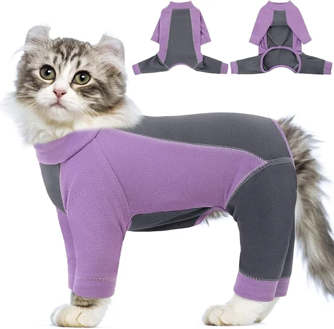 Casual SUNFURA Hair Sticky Cat Clothes Cat Sweater Breathable