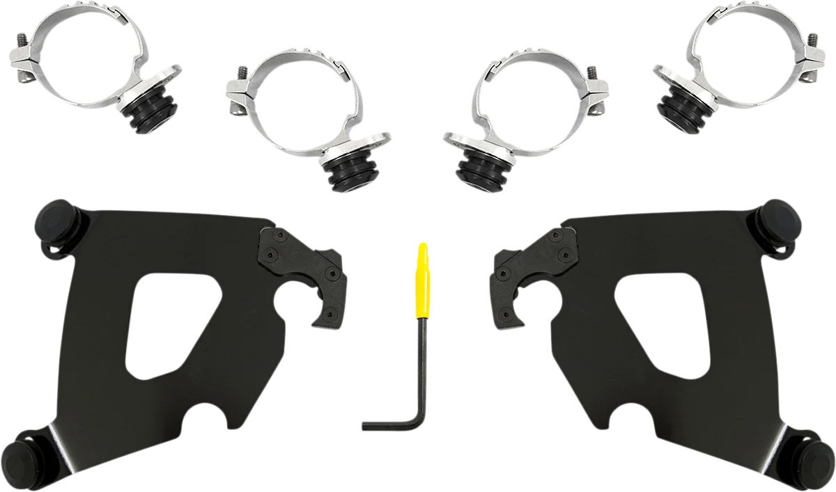 Sustainable MEMPHIS SHADES Cafe Mounting Kit - Black - XL MEB2058 Consistent