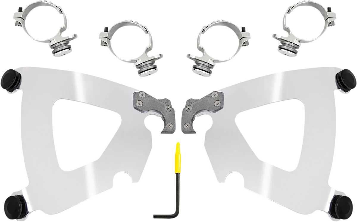 Contemporary MEMPHIS SHADES Road Warrior Trigger-Lock Mounting Kit - Black - XL MEB2059 Secure