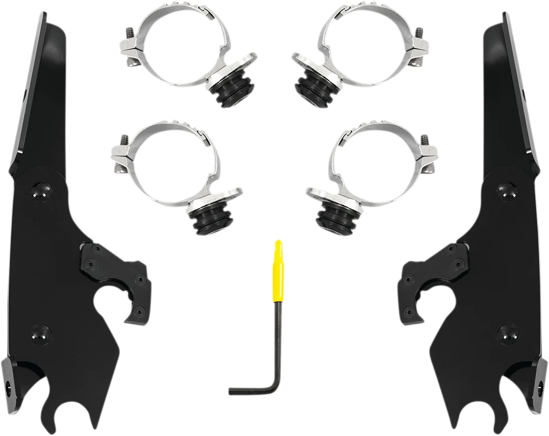Effective MEMPHIS SHADES Batwing - Mounting Kit - Black - XL MEB2056 Proven