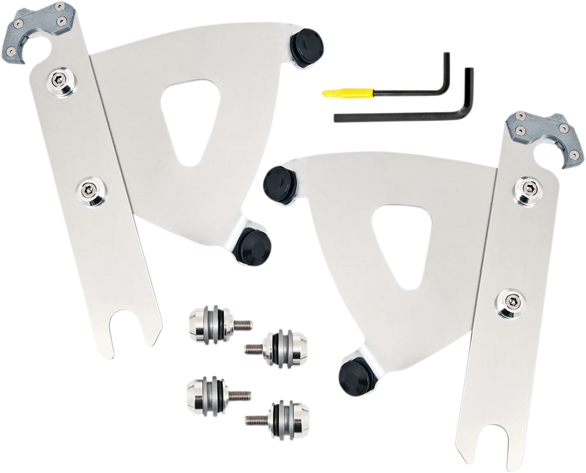 Versatile MEMPHIS SHADES Road Warrior Trigger-Lock Mounting Kit - Polished - FLSTF MEK2053 Fine Crafted
