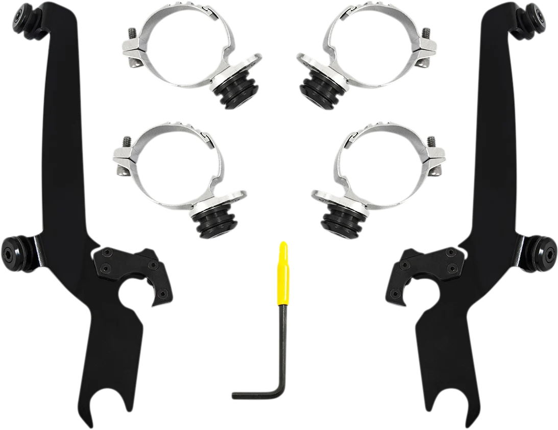 Refined MEMPHIS SHADES Sportshield Trigger Lock Complete Mount Kit - Black - XL MEB2055 World-Class