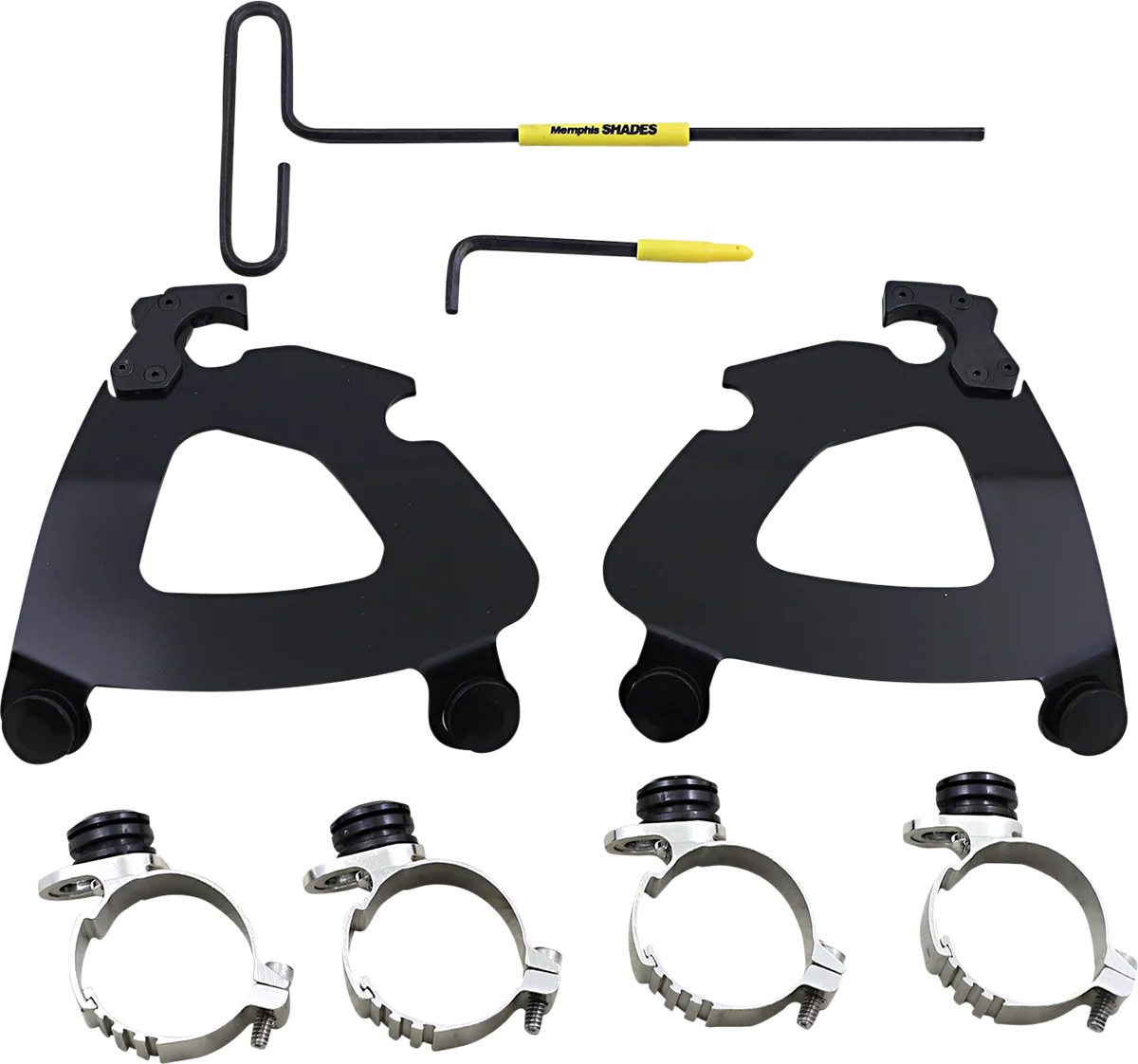Relaxed MEMPHIS SHADES Gauntlet Mounting Kit - Black - XL MEB2057 Breathable