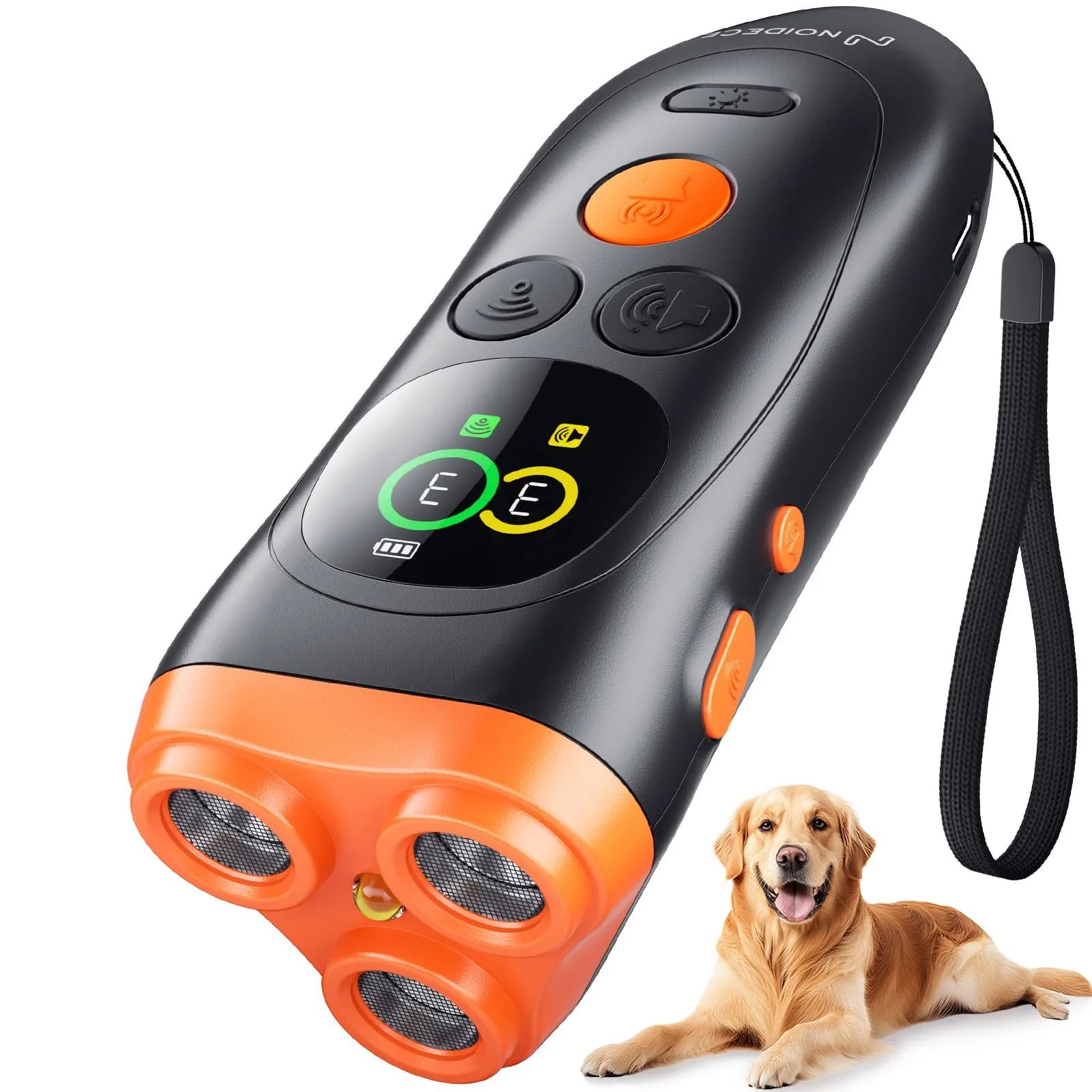 Quality NOIDECE Dog Bark Deterrent Device 3 Ultrasonic Frequencies 3 Training Modes 33ft Range Trendy