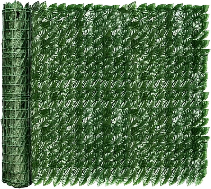 Refined Artificial Ivy Privacy Fence Screen 120x60 inch Faux Hedge Fence Panel Greenery Vines Balcony Privacy Screen Decoration for Patio Balcony Wall Backyard Indoor OutdoorAbout ThisOverview Breathable