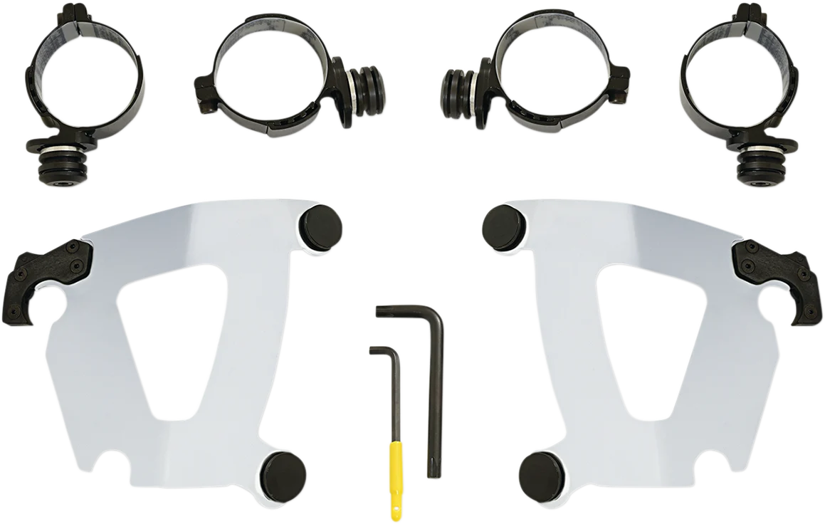 Outstanding MEMPHIS SHADES Road Warrior Mounting Kit - Polished - FXFB MEK2050 Versatile
