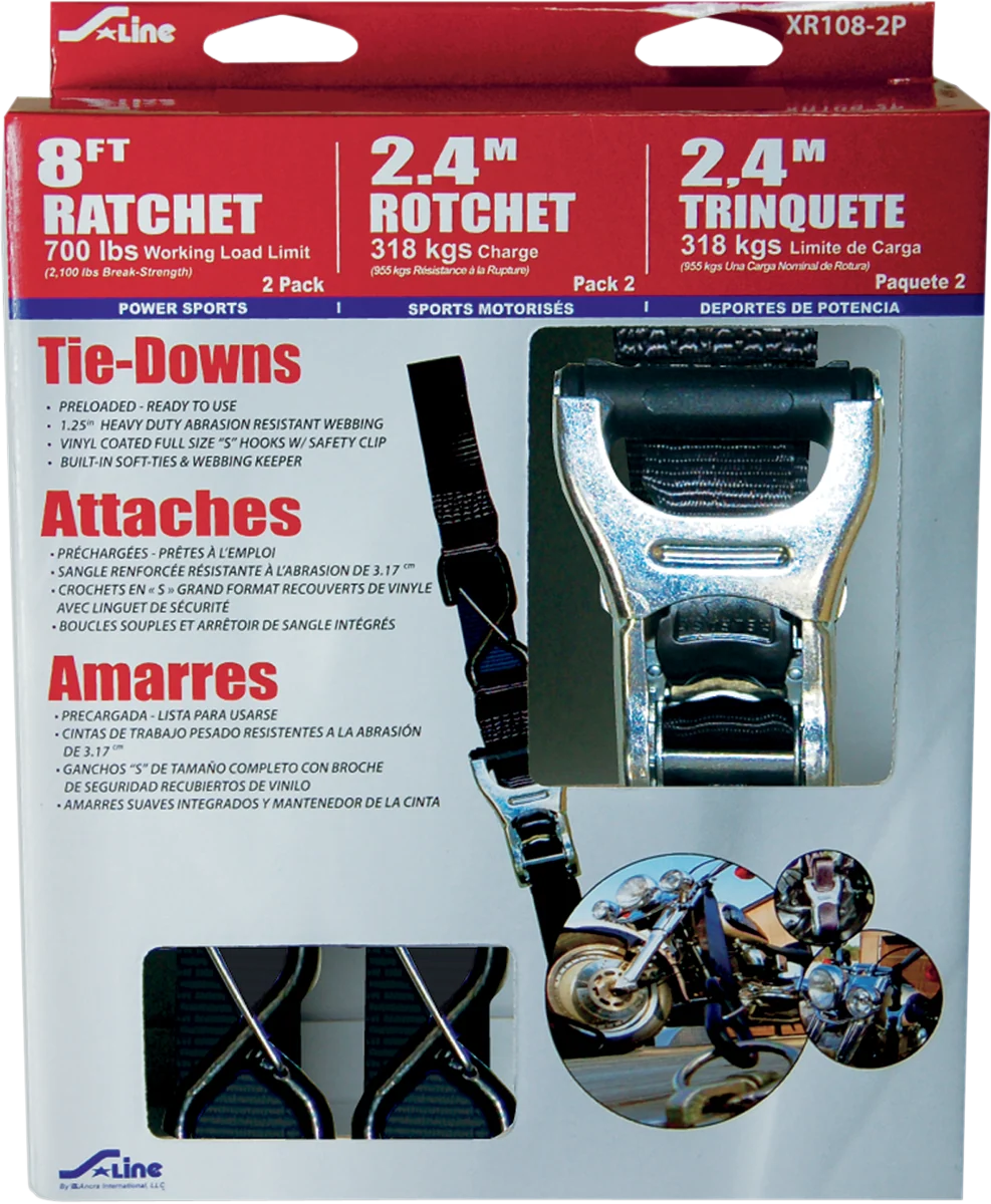 Official ANCRA Tie-Down - Heavy Duty - Black XR108-2P Fashionable