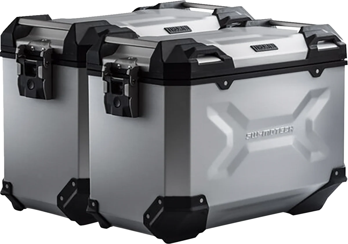 Detailed SW-MOTECH TRAX ADV Aluminum Case System - Silver - Honda VFR1200X '11-'17 KFT.01.660.70100 S Selected