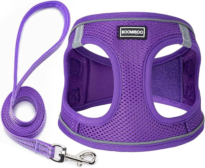 Carefully Designed Dog Harness with Leash Set No Pull Adjustable Reflective Step-in Puppy Pet Sustainable