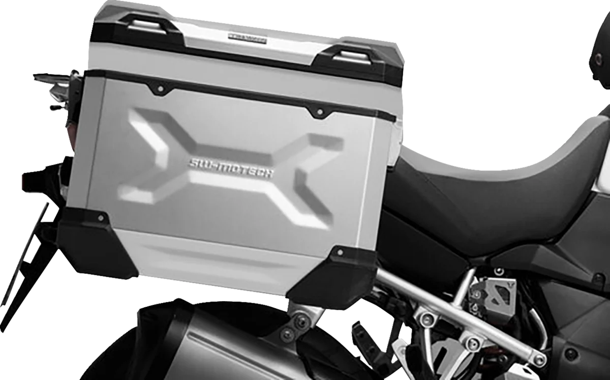 Contemporary SW-MOTECH TRAX ADV Aluminum Case System - Silver - Suzuki V-Strom 1050 '20-'24 KFT.05.936.70000 S Safe