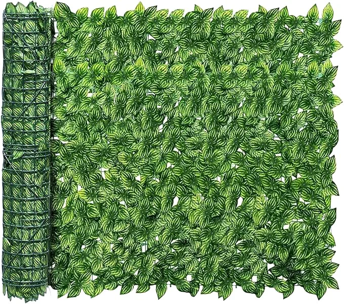 Effective Artificial Ivy Privacy Fence Screen 120x60 inch Artificial Hedge Grass Wall Faux Ivy Fence Privacy Screen Decoration for Patio Balcony Garden Color Printing Watermelon LeavesAbout ThisOverview Top-Quality