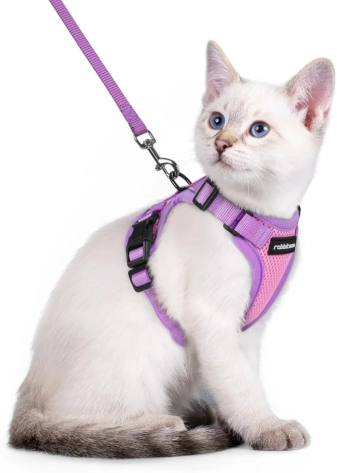 Refined rabbitgoo Cat Harness and Leash Set Escape Proof Soft Adjustable Vest Harnesses Classic
