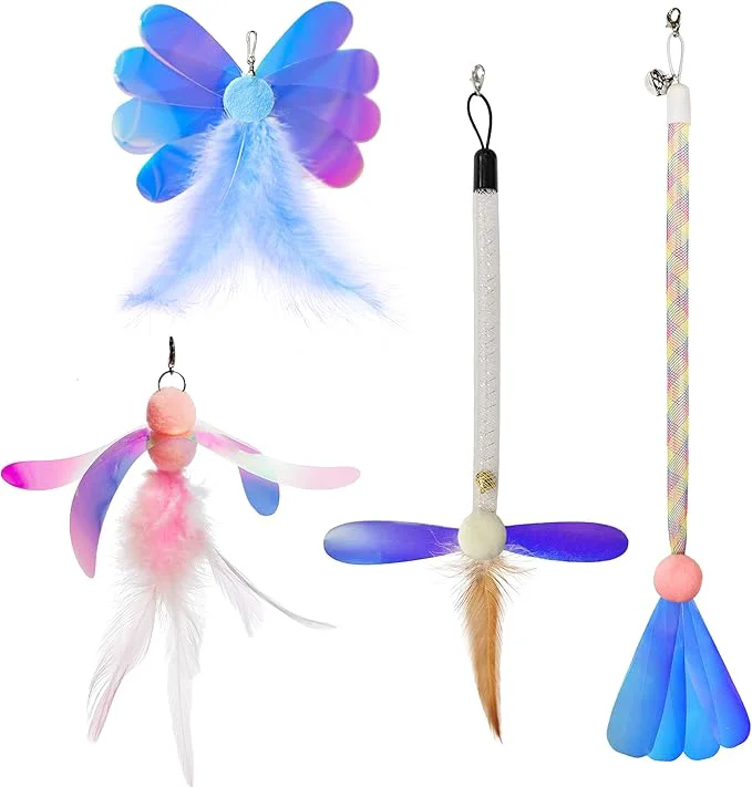 Reusable JXFUKAL Cat Feather Toy Refills Classic