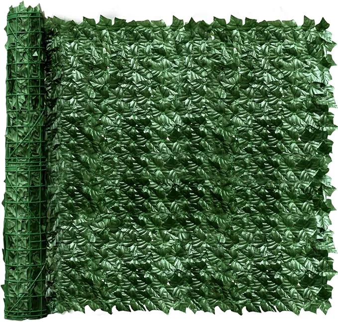 Breathable Artificial Ivy Privacy Fence Screen 160x40 inch Artificial Hedge Grass Wall，Faux Ivy Fence Privacy Screen Decoration for Patio Balcony Garden Backyard Indoor Outdoor DecorAbout ThisOverview Comfortable