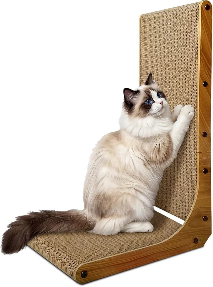 Authentic AGYM Cat Scratcher 26 inch L Shape Cat Scratching Pad Dependable