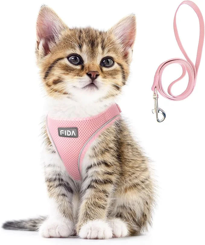 Refined Fida Cat Harness and Leash Set for Walking Kitten and Puppy Escape Proof Elite