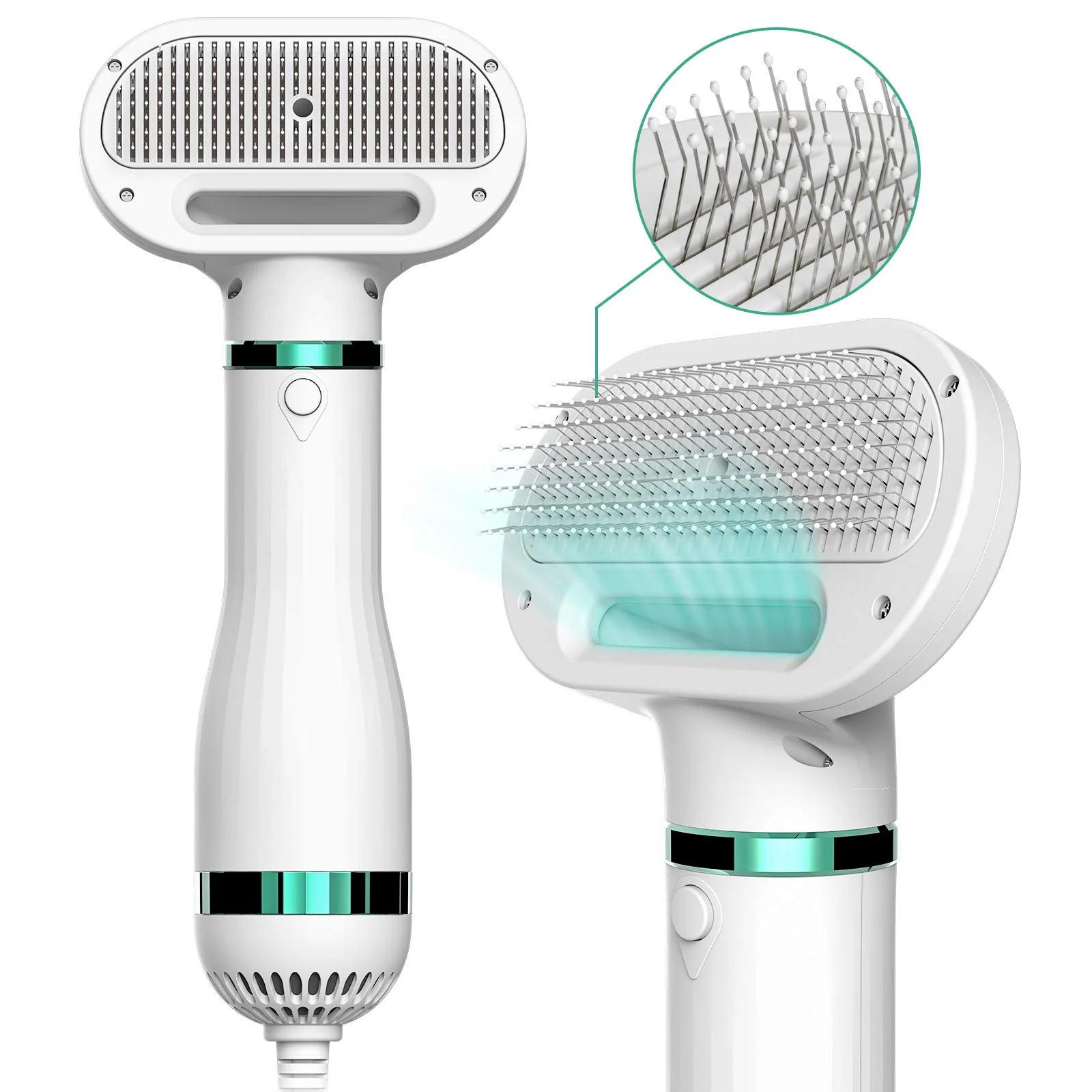 Proven iPettie Pet Hair Dryer 2 with Slicker Brush – 3 Heat Settings for Easy Home Grooming Premium