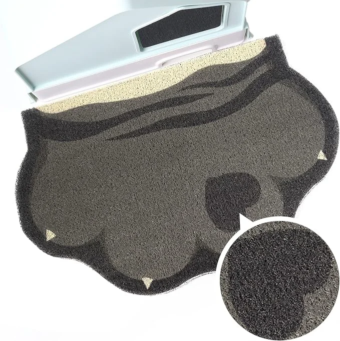 Versatile Cute Cat Litter Mat 24 x16 Litter Box Mat Litter Trapping Mat Soft on Kitty Durable