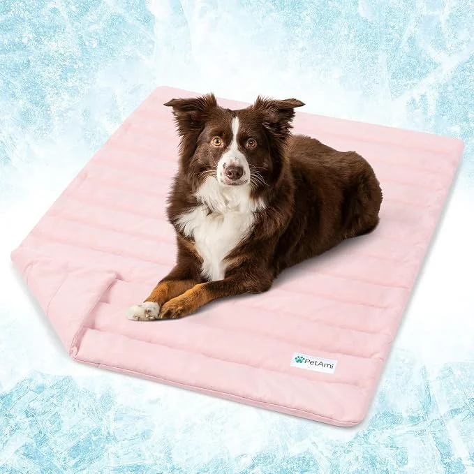 Durable PetAmi Cooling Mat for Dog Premium Pet Cooling Blanket for Crate Kennel Lightweight