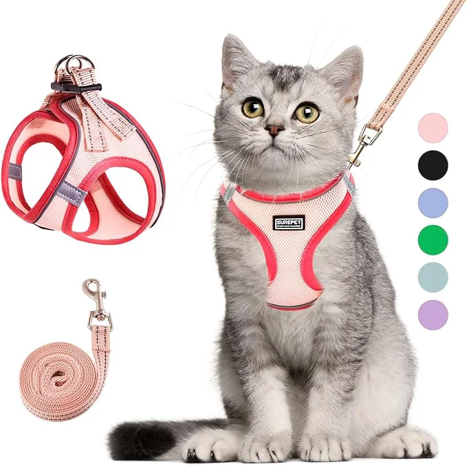 Artisan Cat Harness and Leash Set Soft and Breathable Vest Recyclable