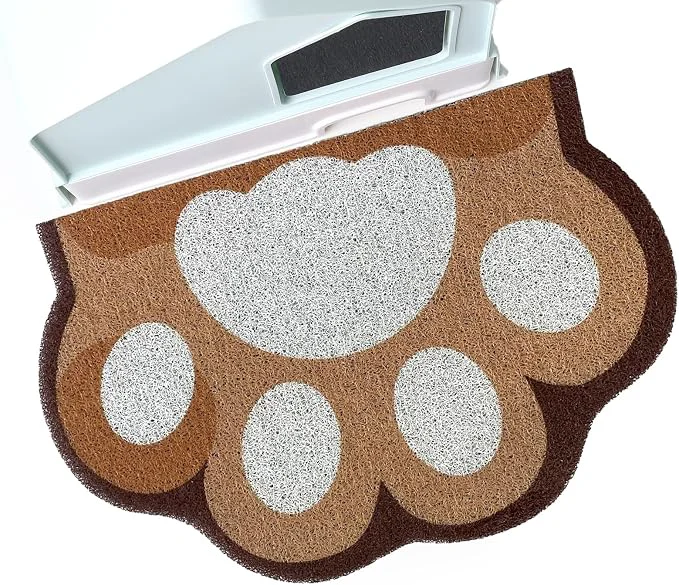 Breathable Cute Cat Litter Mat 24 x16 Litter Box Mat Litter Trapping Mat Soft on Kitty High-End