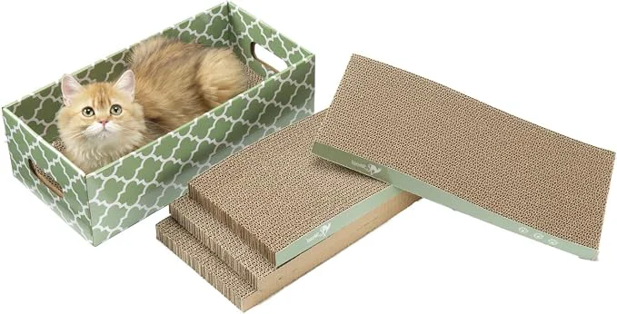 World-Class MECOOL Cat Scratching Board，5PC Cat Scratch Pad Outstanding