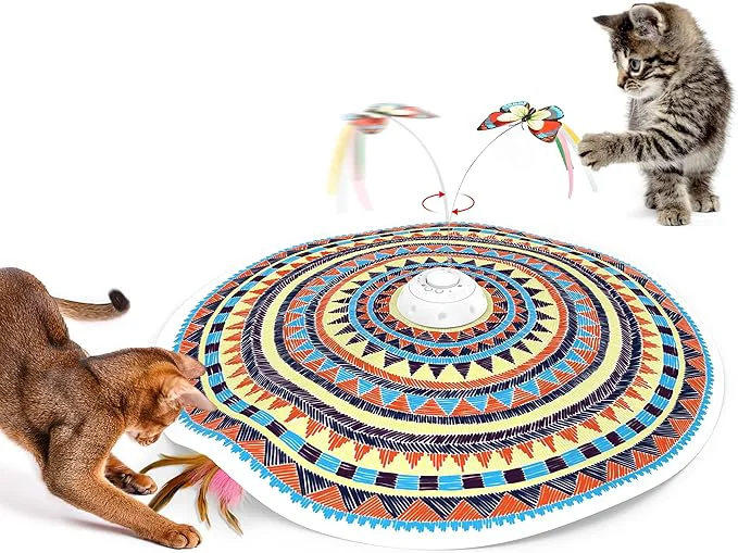 Relaxed Potaroma Cat Toys Chargeable 3in1 Hide and Seek Automatic Interactive Fun Reusable