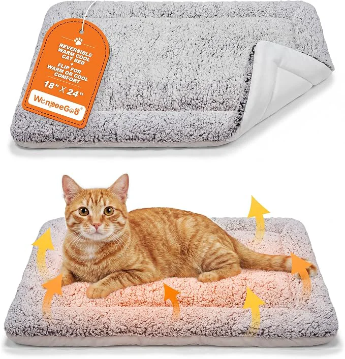 Reusable Self Warming Cat Bed Reversible Warming Cooling Cat Bed Winter Warm Cats Pad High-Grade